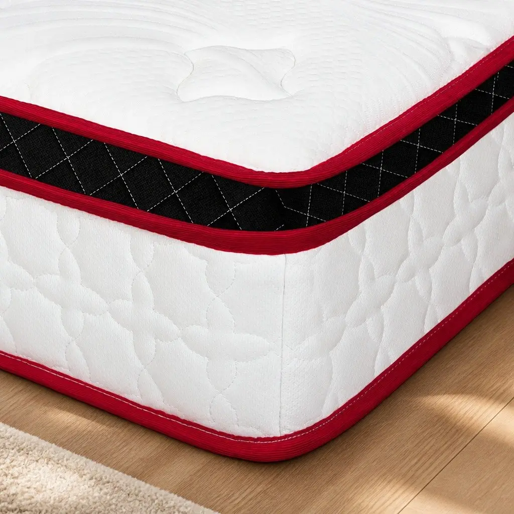 7 Zone Pocket Spring Mattress Medium Firm Single Hybrid Foam Support Orthopedic