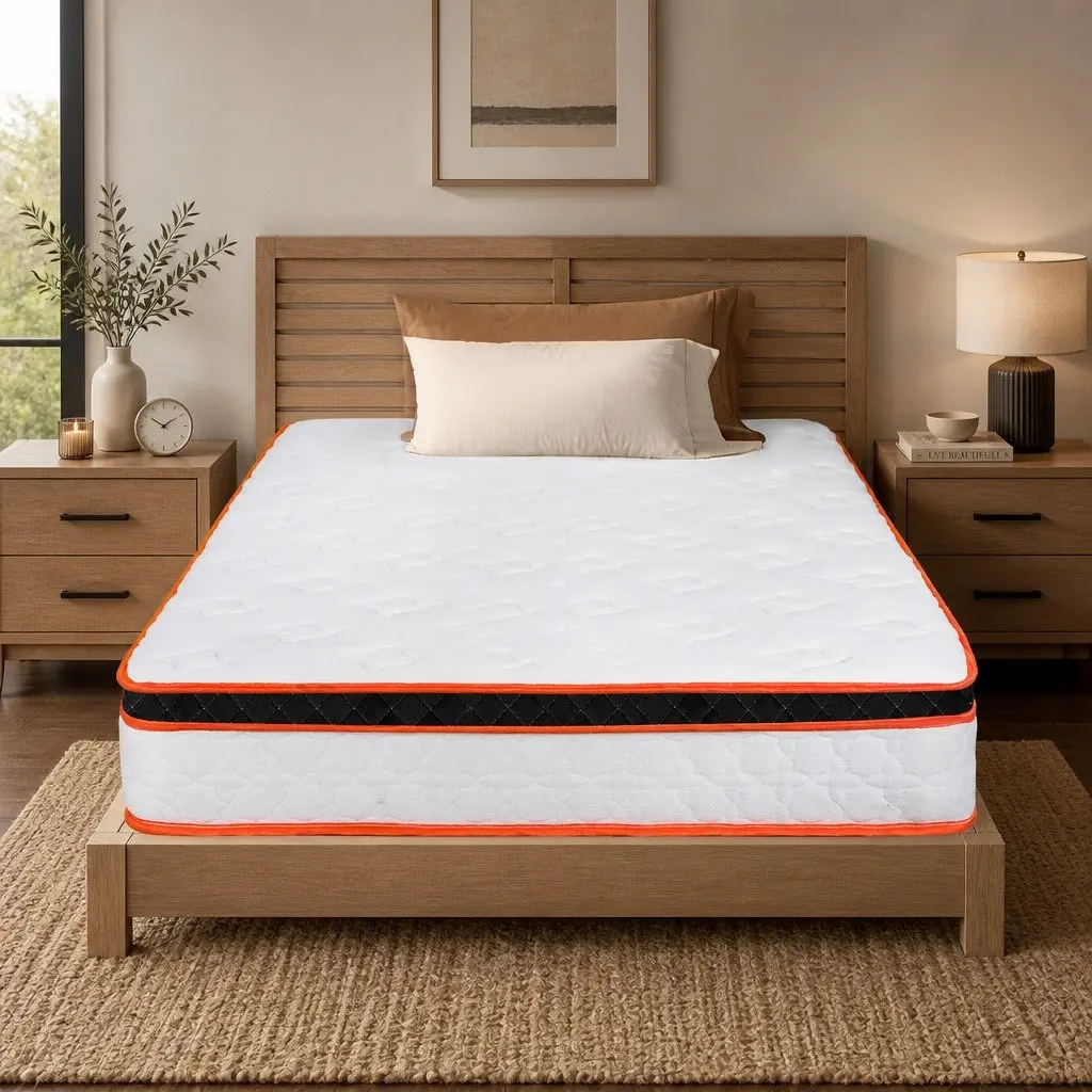 7 Zone Pocket Spring Mattress Medium Firm Single Hybrid Foam Support Orthopedic