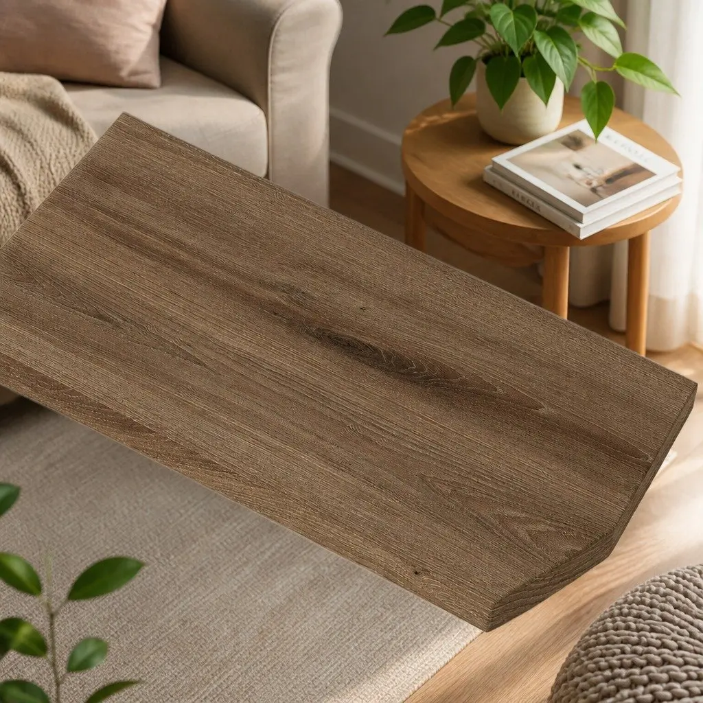 Side Table with Magazine Rack Small End Table Compact Storage Bedroom Living