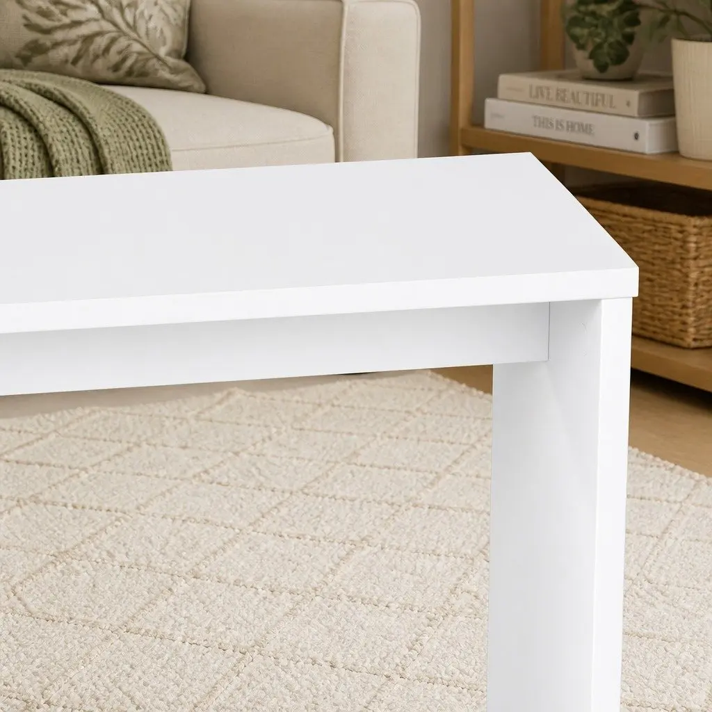 Compact Side Table with Magazine Rack Storage End Table Modern Living Room