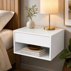 Set of 2 Wall Mount Floating Bedside Tables