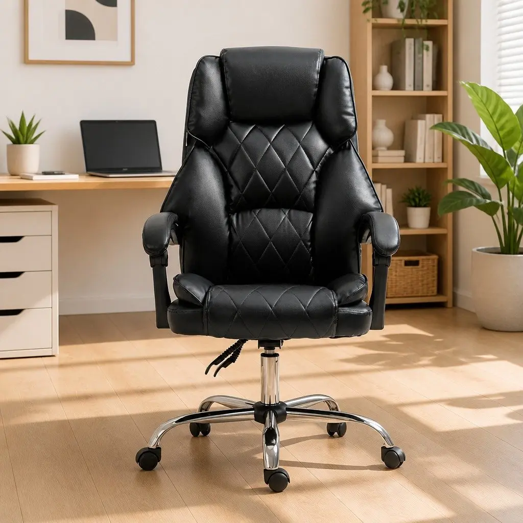 Black Executive Office Recliner Chair