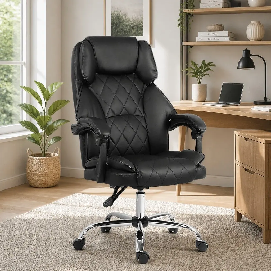 Black Executive Office Recliner Chair