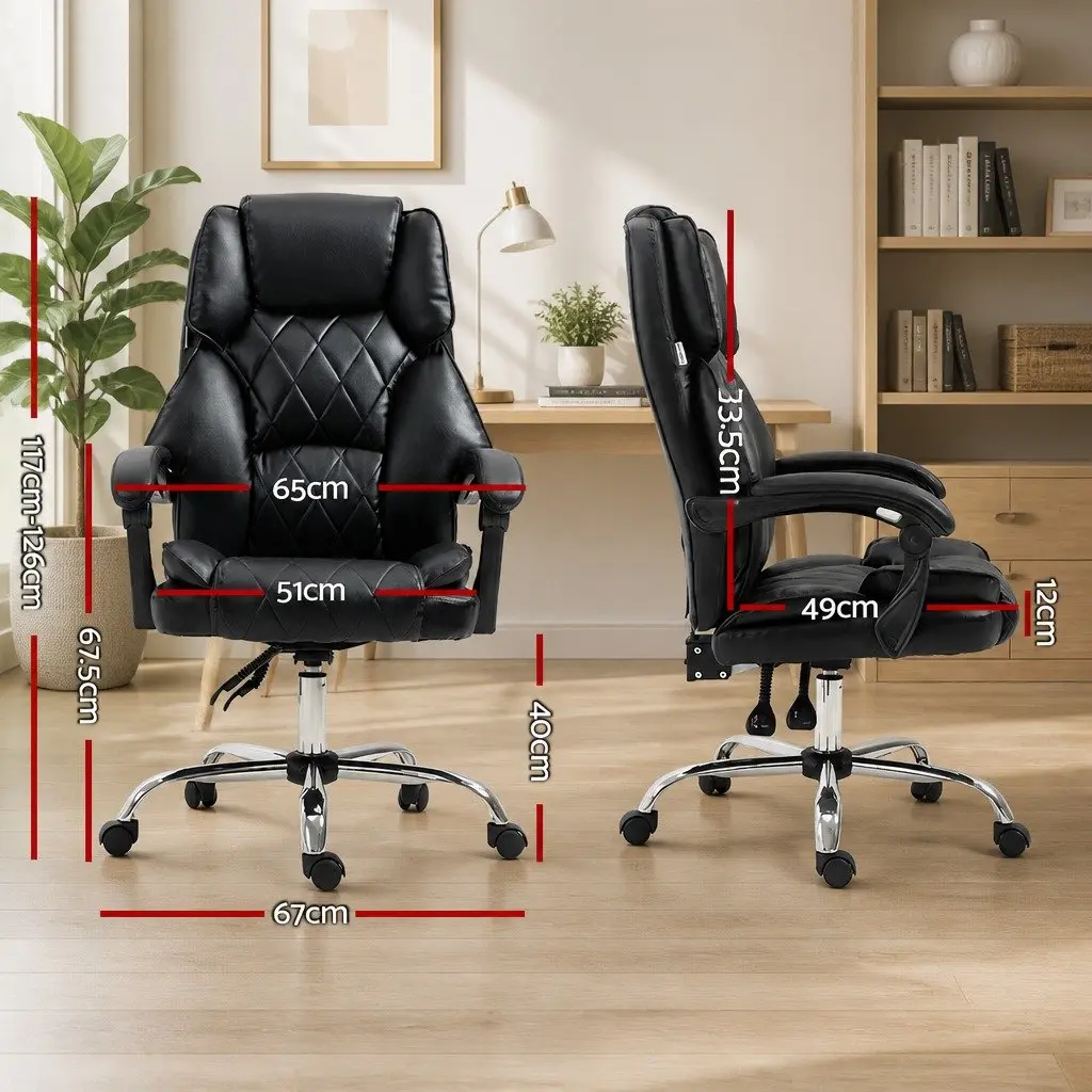 Black Executive Office Recliner Chair