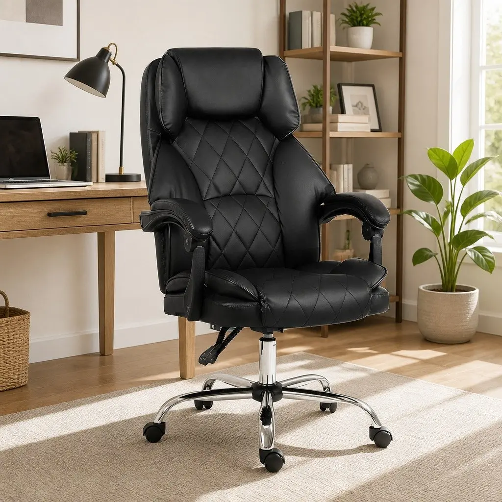 Black Executive Office Recliner Chair
