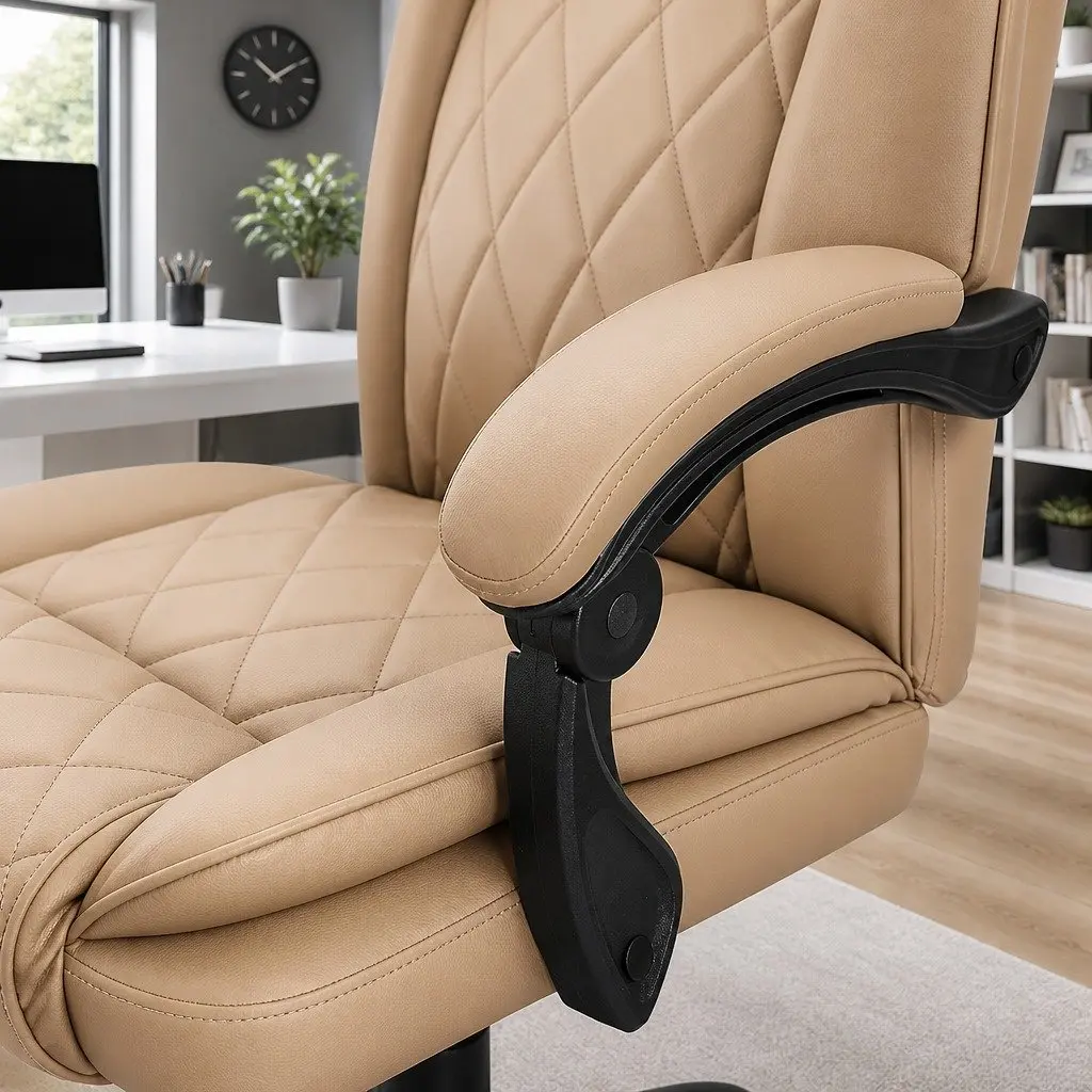 Brown Leather High Back Executive Office Chair