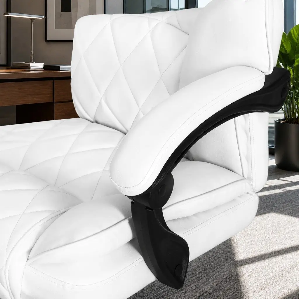 High-Back Executive Office Chair in White