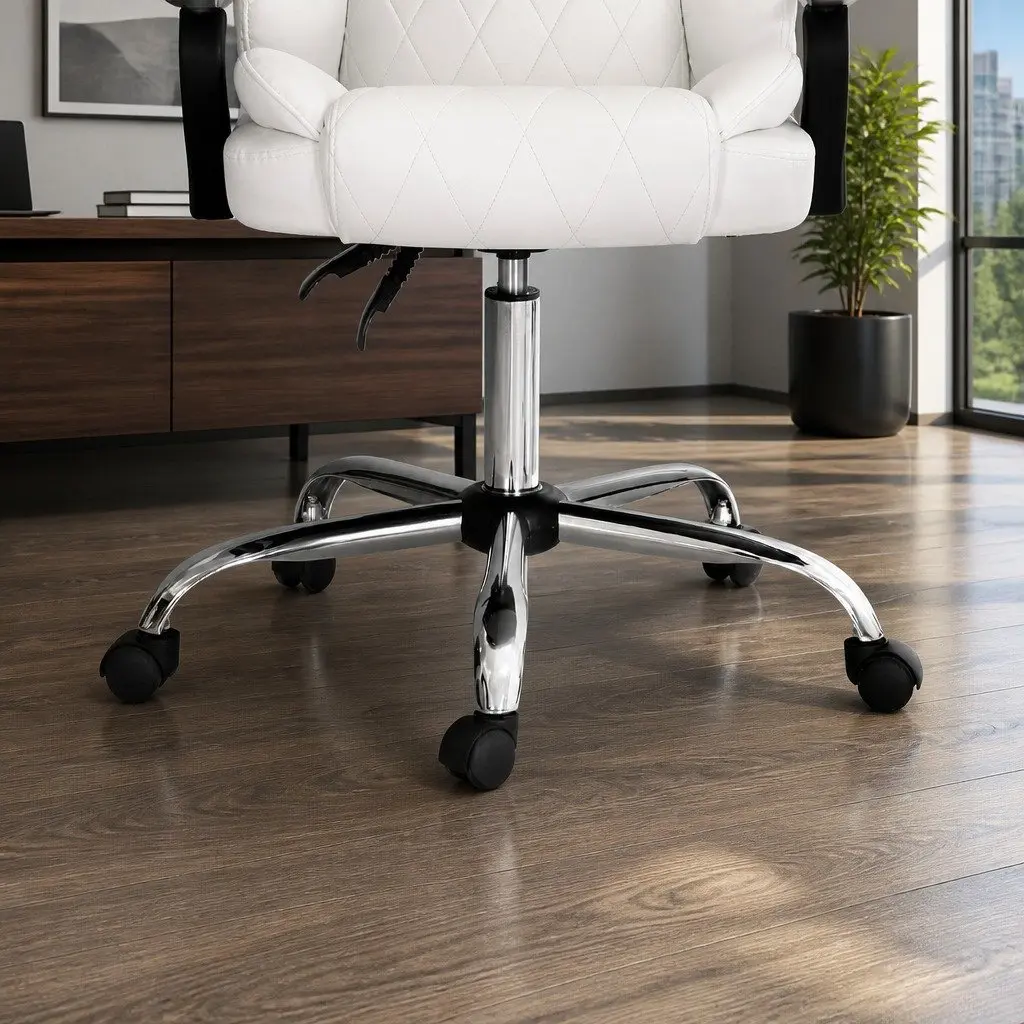 High-Back Executive Office Chair in White