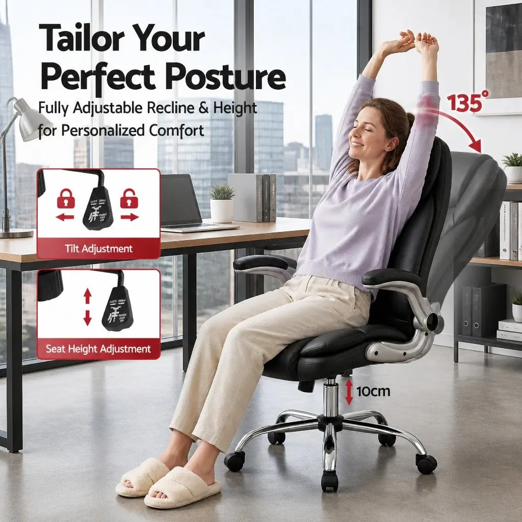High Back Executive Office Chair in Black