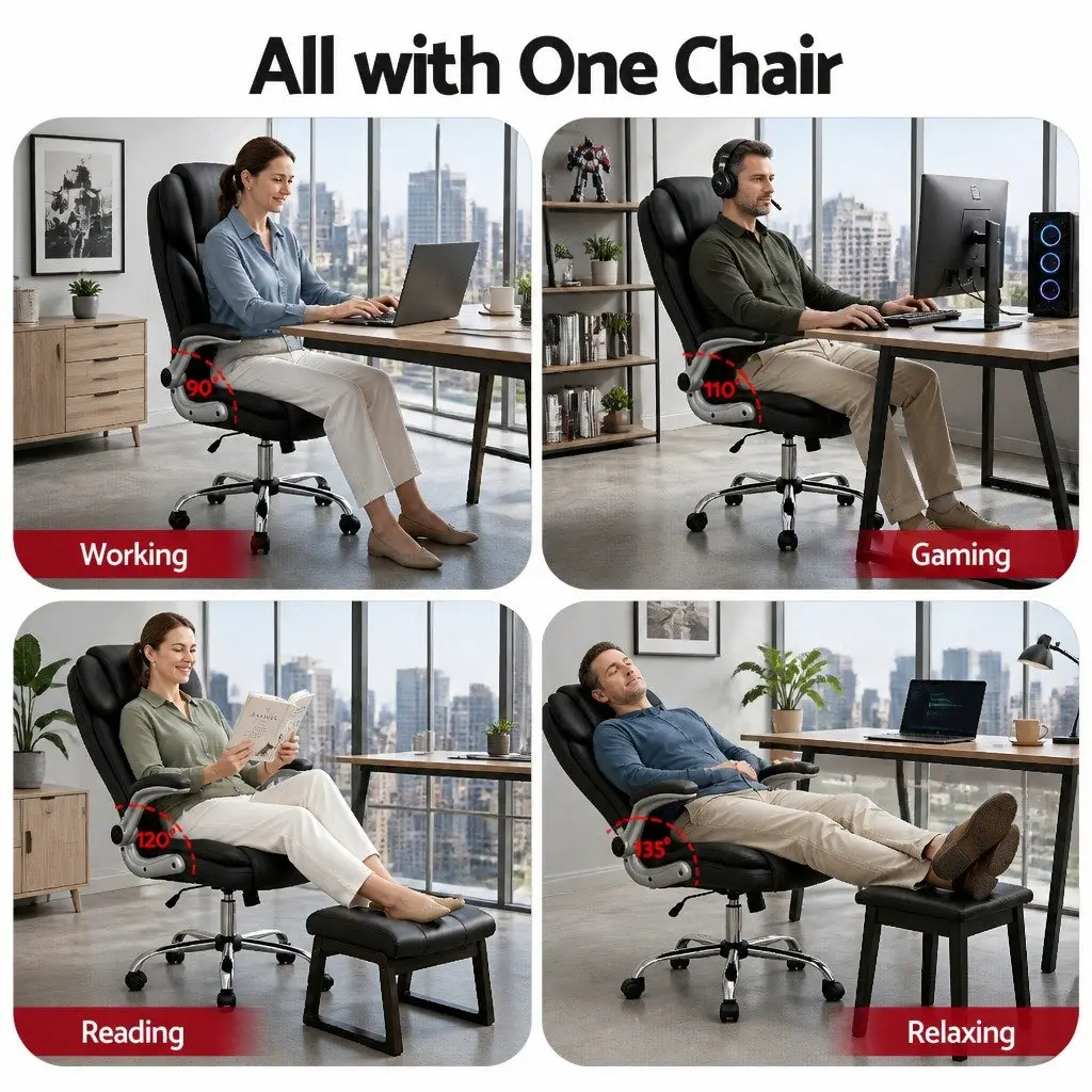 High Back Executive Office Chair in Black