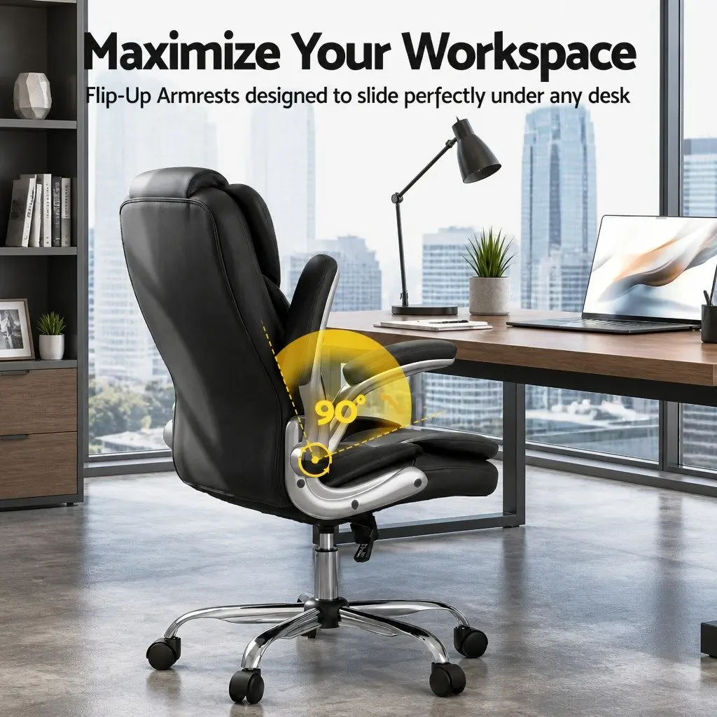 High Back Executive Office Chair in Black