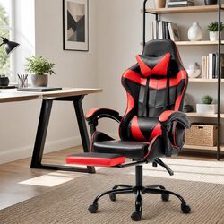 Comfortable Gaming Office Chair Recliner with Footrest