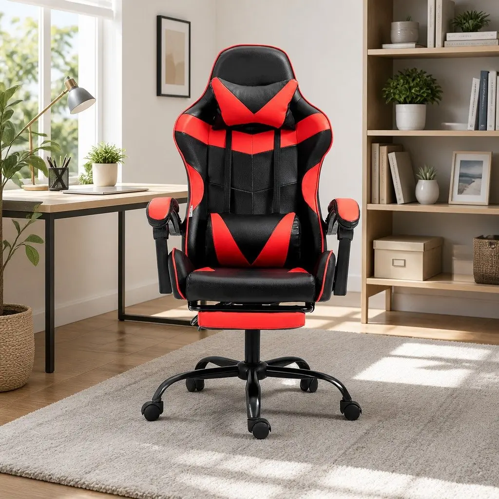 Gaming Office Chair Recliner with Footrest
