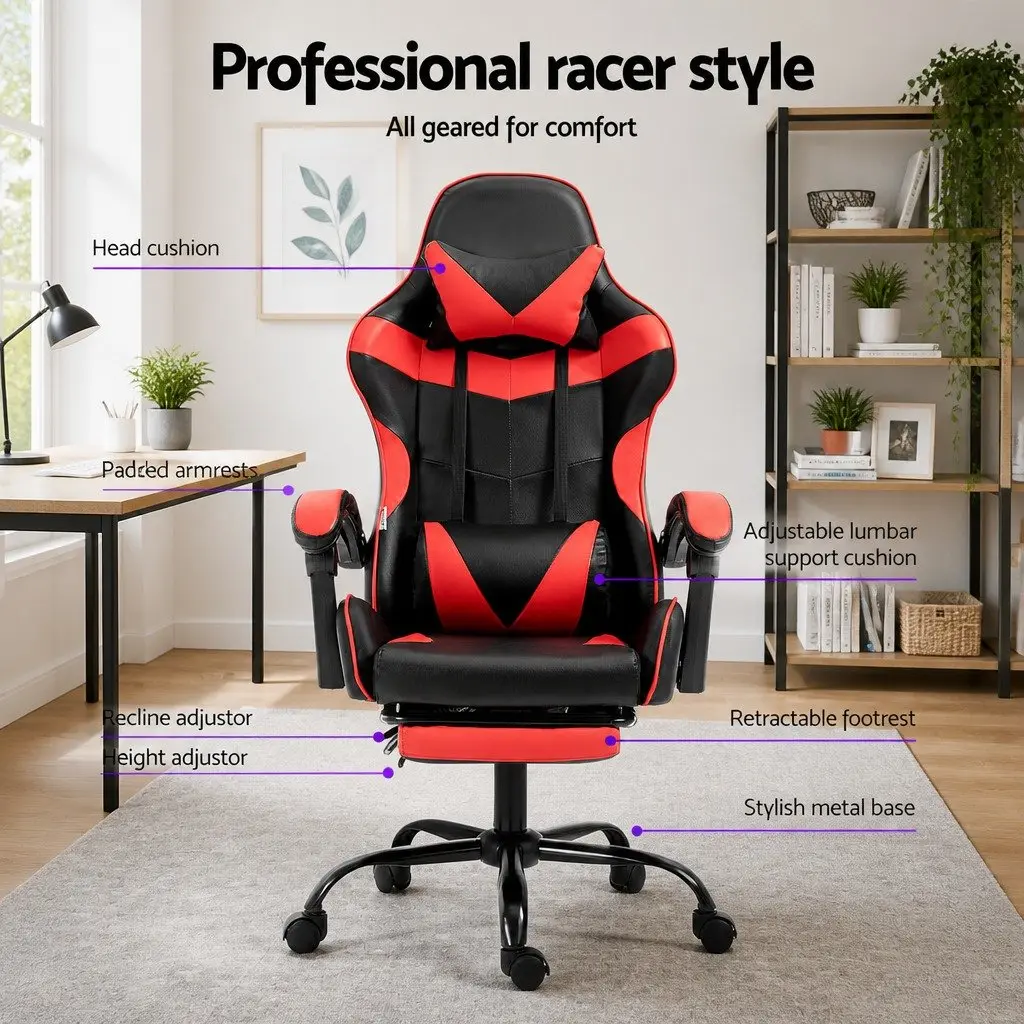Gaming Office Chair Recliner with Footrest