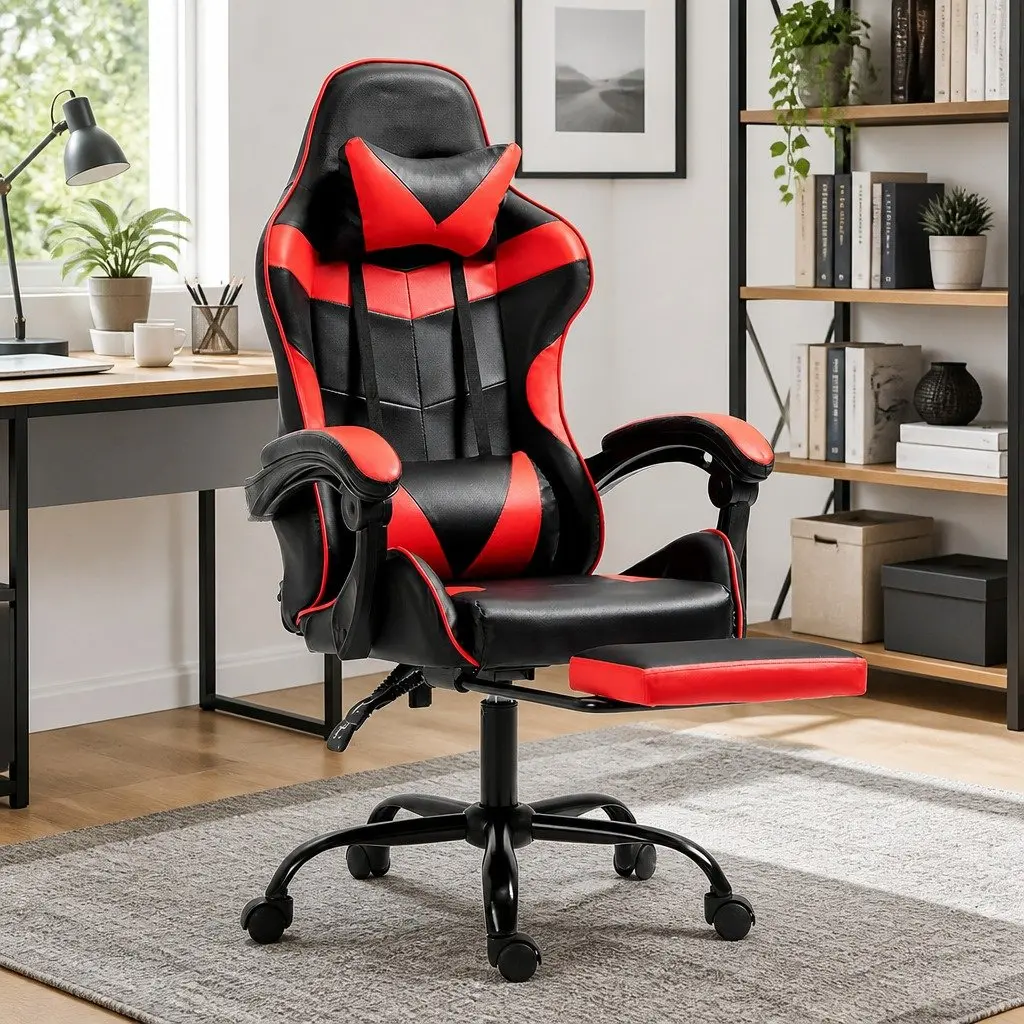 Gaming Office Chair Recliner with Footrest