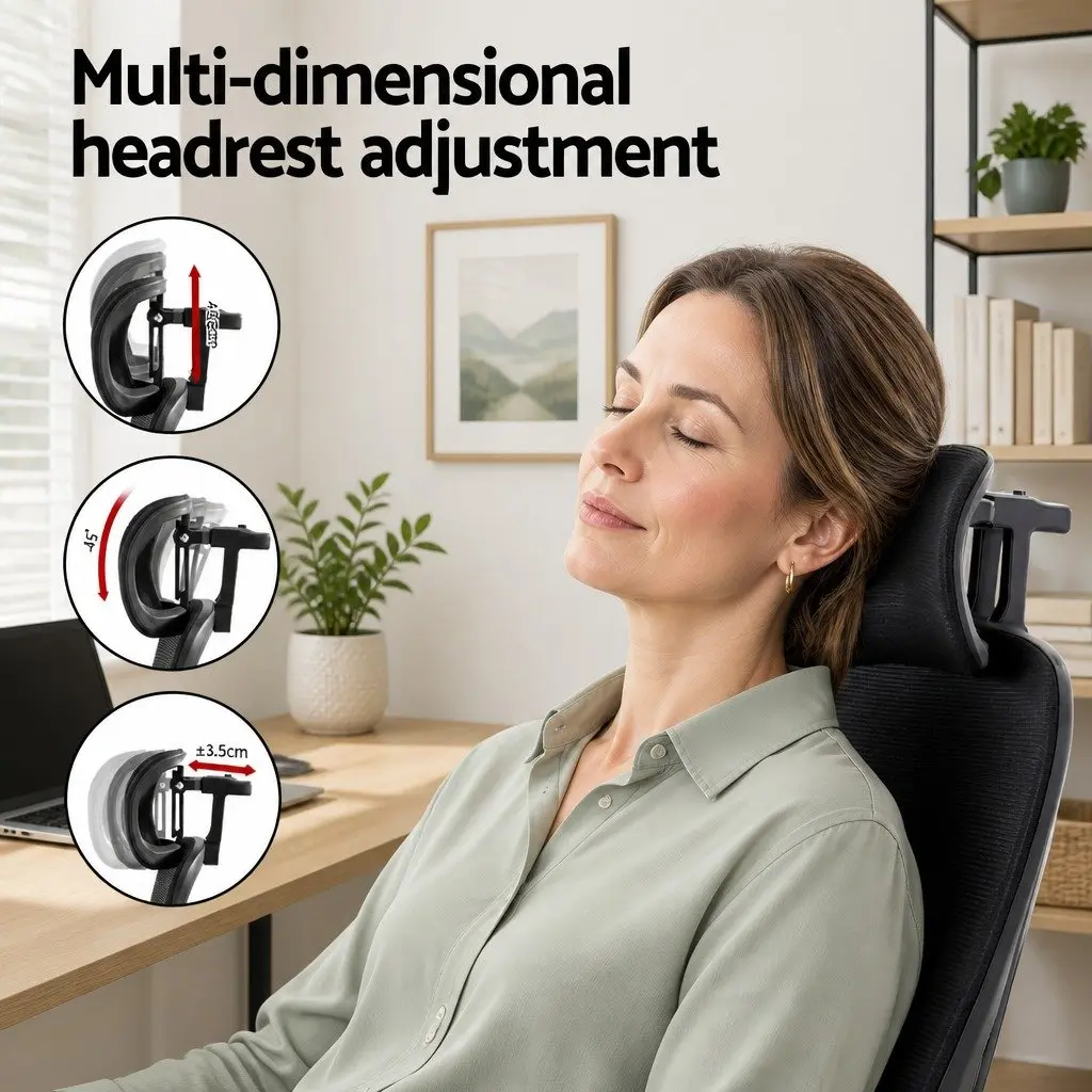High-Back Ergonomic Office Chair with Lumbar Support
