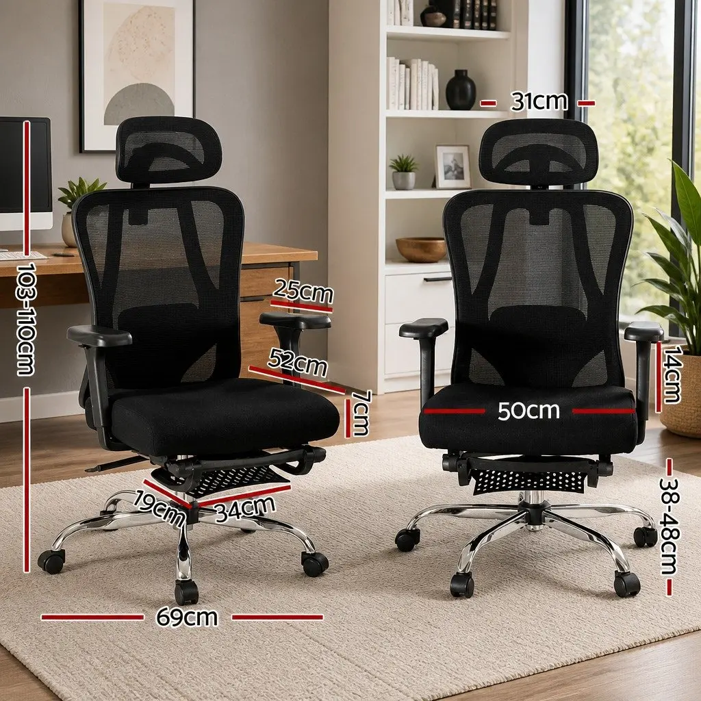 High Back Ergonomic Mesh Office Chair with Adjustable Support