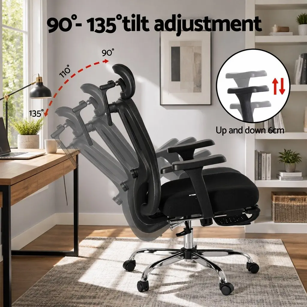 High Back Ergonomic Mesh Office Chair with Adjustable Support