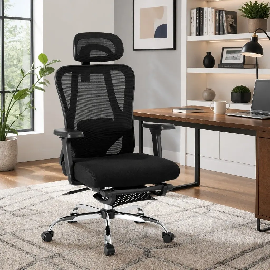 High Back Ergonomic Mesh Office Chair with Adjustable Support