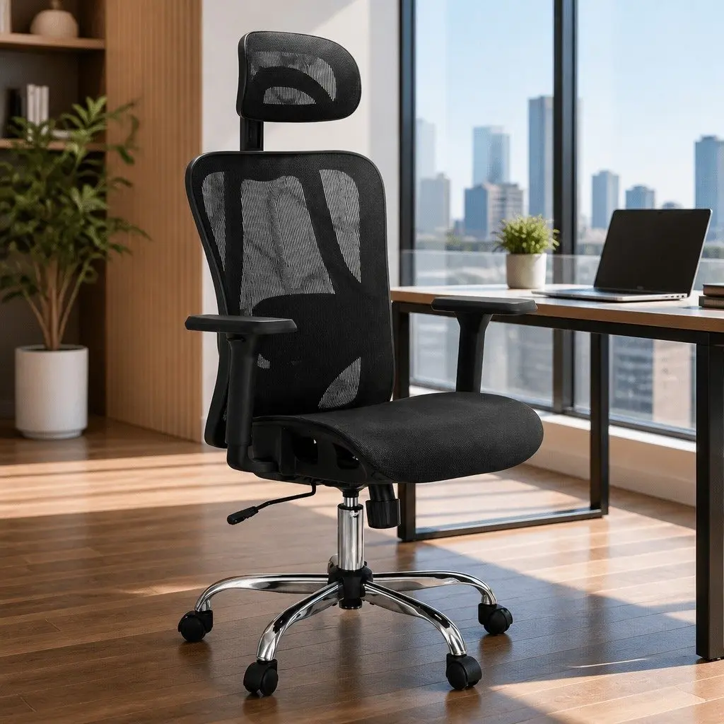 Ergonomic High Back Office Chair Recline Mesh Adjustable Headrest Lumbar Support