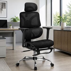 High Back Ergonomic Office Chair with Footrest