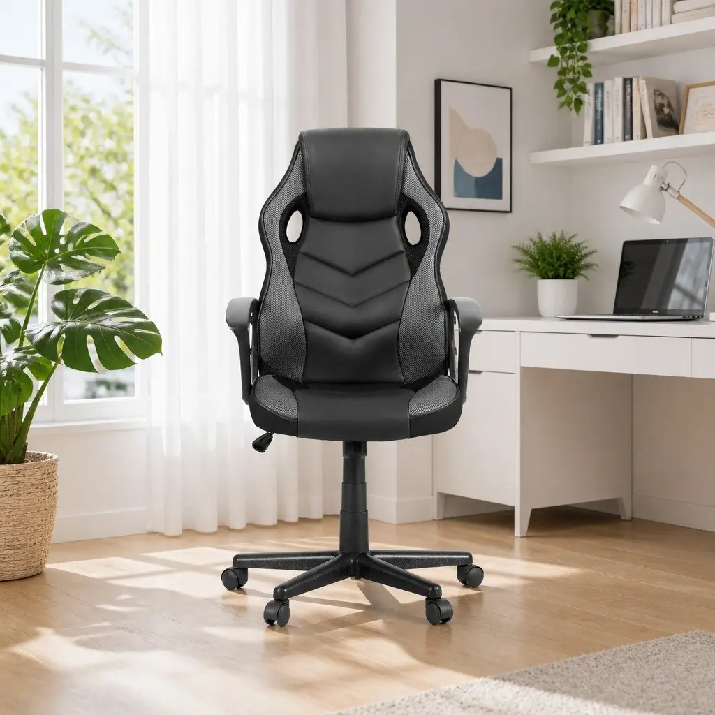 High-Back Gaming Office Chair in Grey