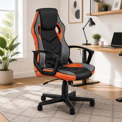 High Back Gaming Office Chair in Orange