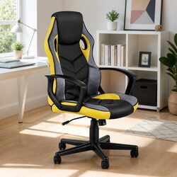 High Back Gaming Office Chair in Yellow