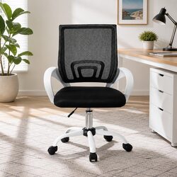 Comfortable Mid Back Mesh Office Chair with Chrome Base