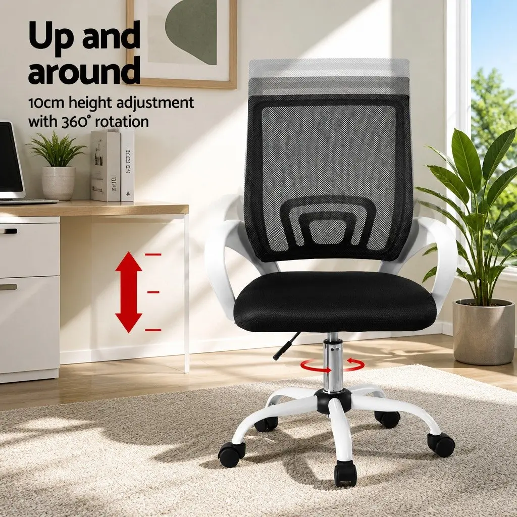 Mid Back Mesh Office Chair with Chrome Base
