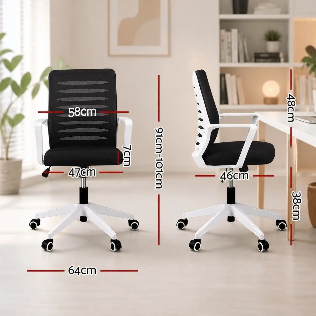Ergonomic Office Chair Mesh Computer Desk Chair with Lumbar Support Height