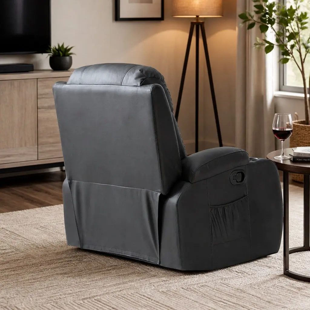 Electric Massage Recliner Chair Full Body 8 Point Heated Lumbar Adjustable