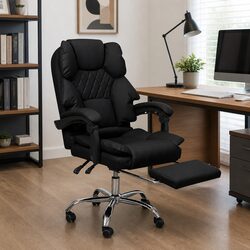 Comfort-Driven Gaming Office Chair with Footrest