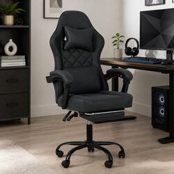 Ergonomic High Back Gaming Chair with Footrest