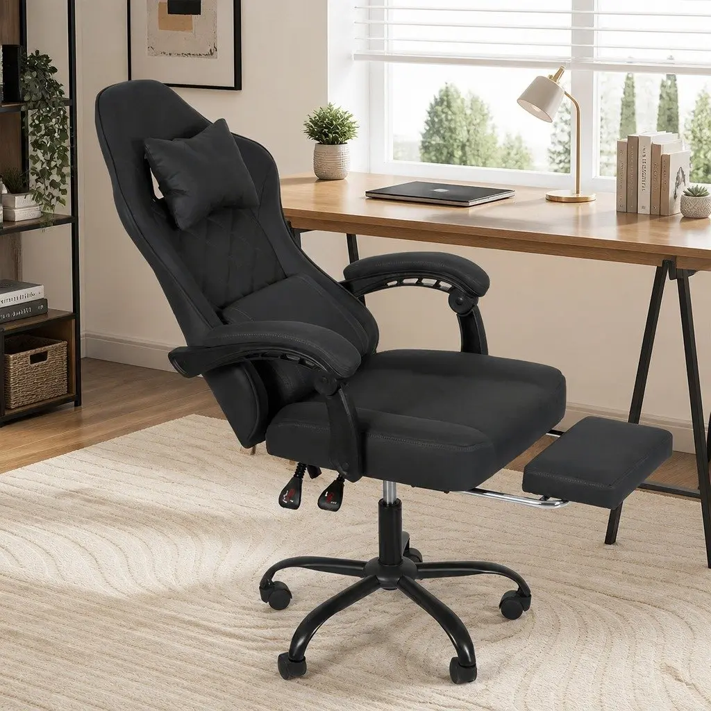 Ergonomic High Back Gaming Chair with Footrest