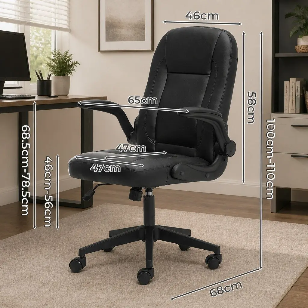 Ergonomic Executive Office Chair with High Back Support