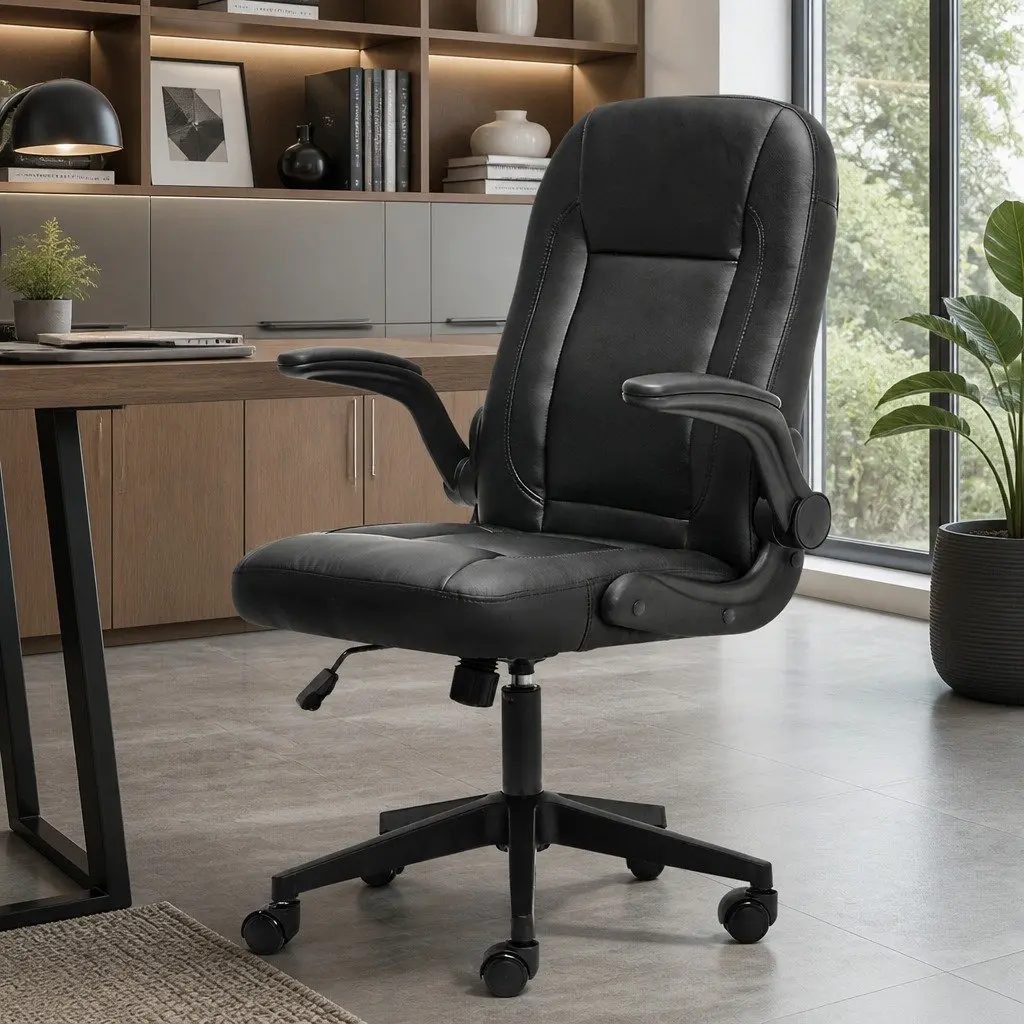 Ergonomic Executive Office Chair with High Back Support