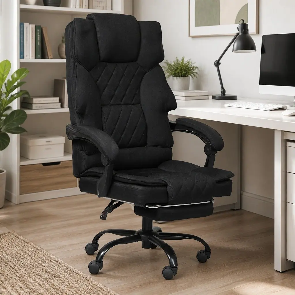 Ergonomic Office Chair with Footrest