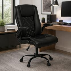 Reclining Executive Office Chair with Footrest