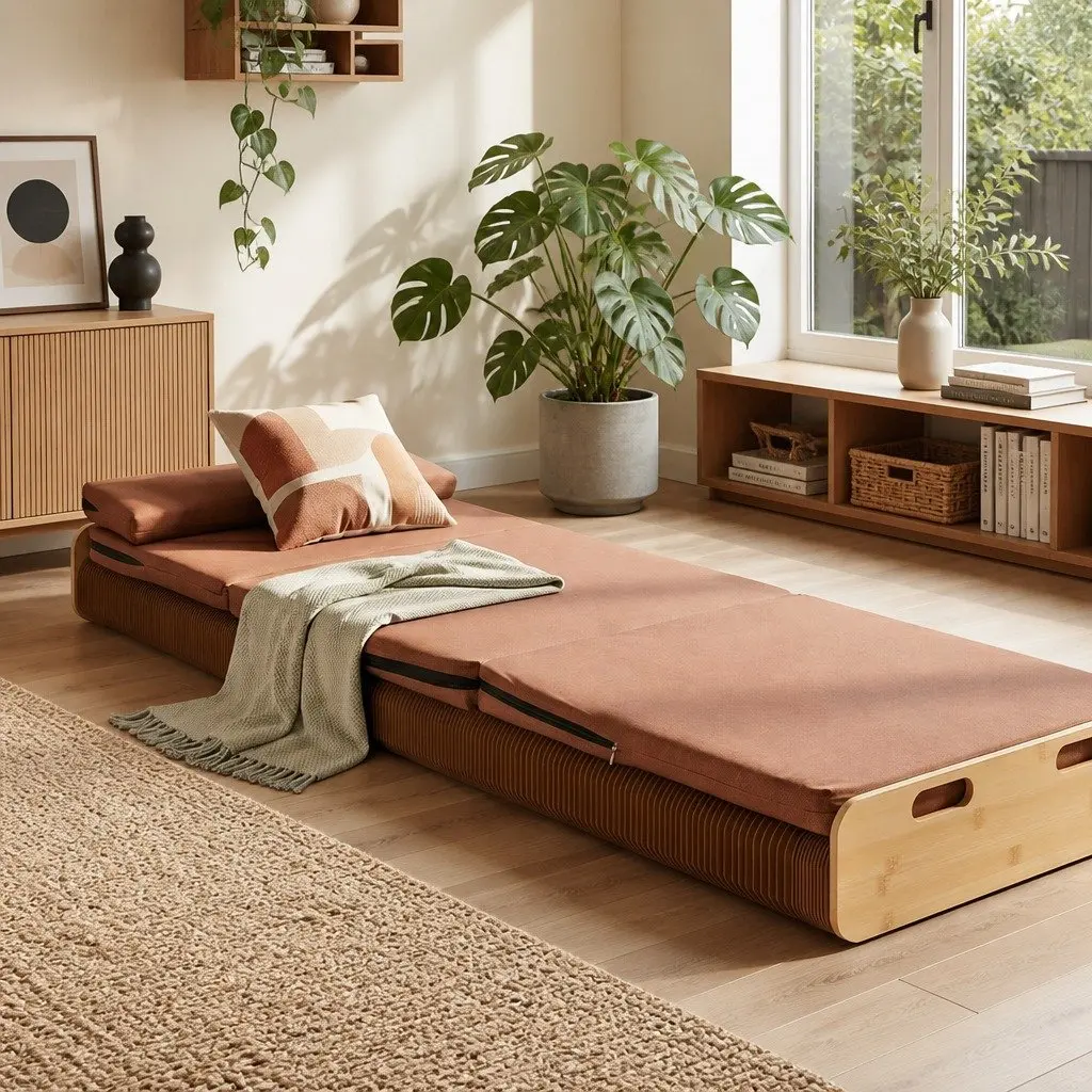 Kraft Paper Folding Bed Frame for Comfort and Versatility