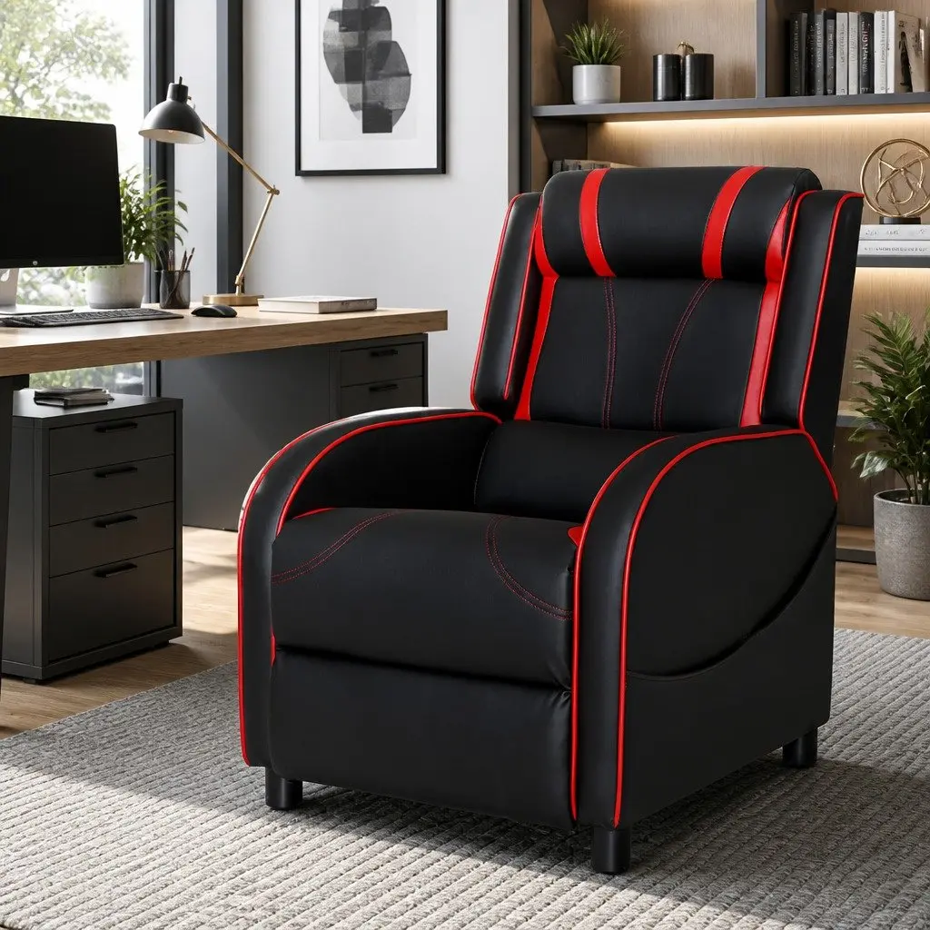 Gaming Recliner Chair with Footrest