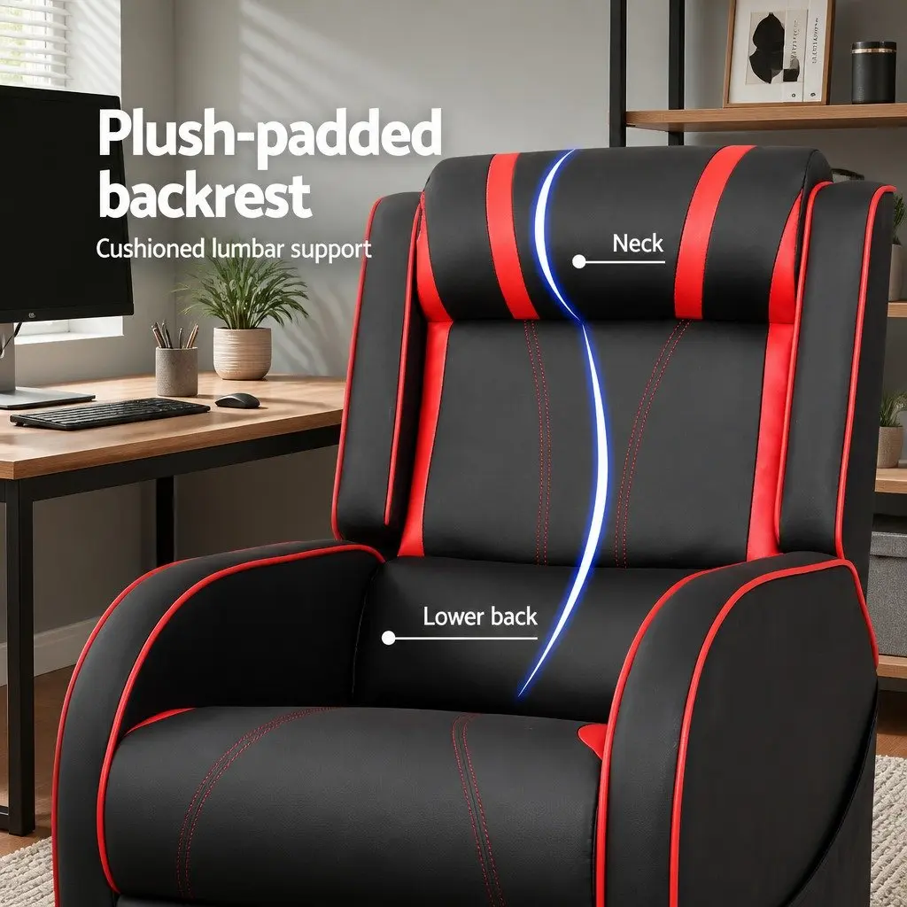 Gaming Recliner Chair with Footrest