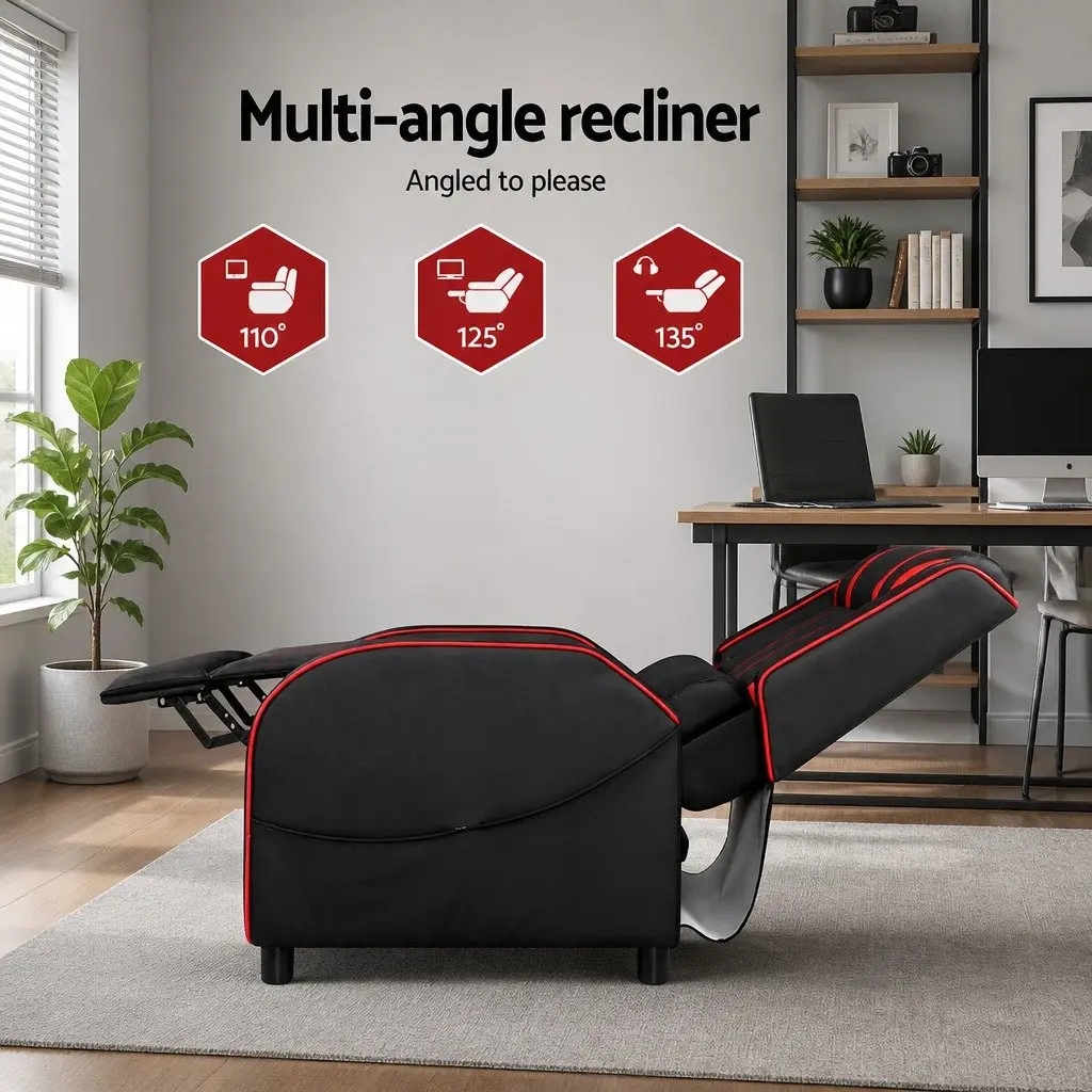 Gaming Recliner Chair with Footrest