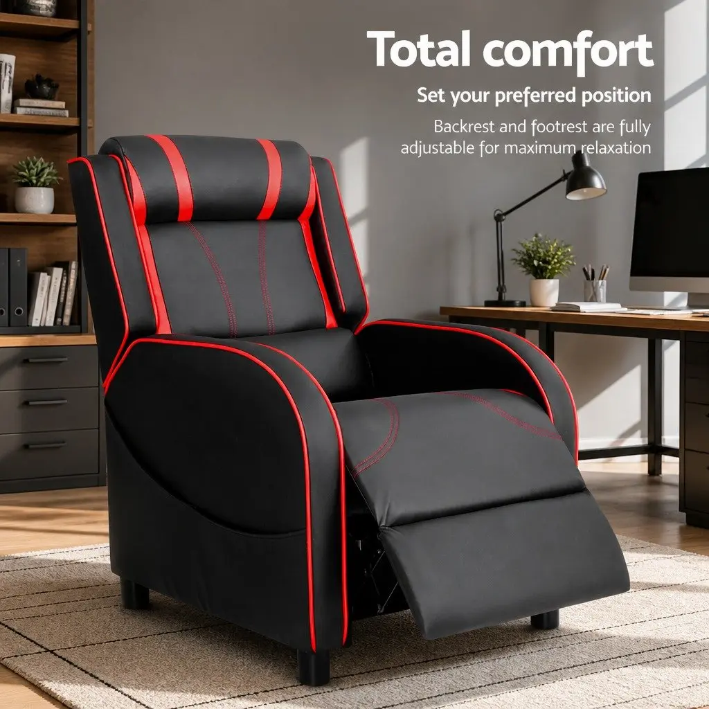 Gaming Recliner Chair with Footrest