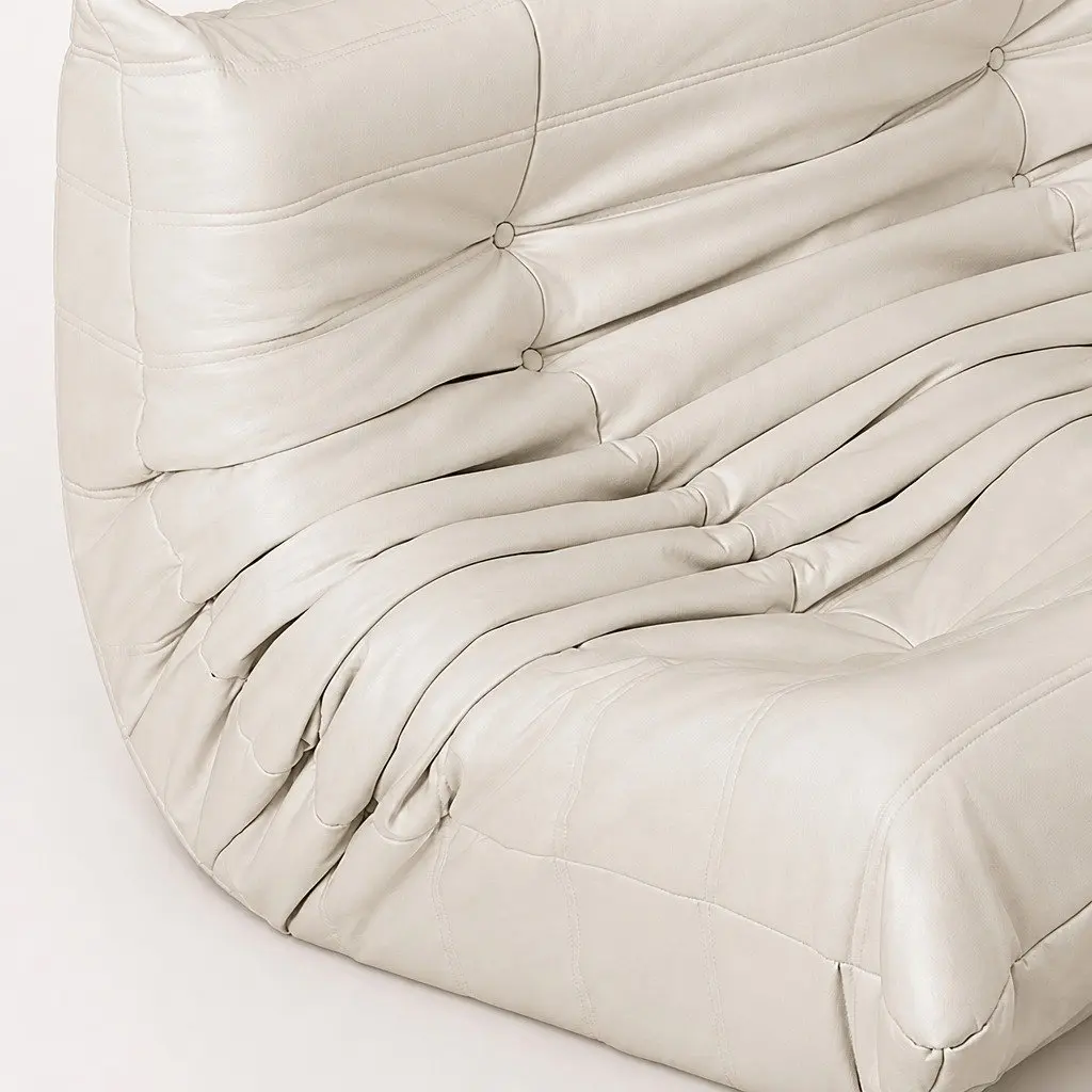 3 Seater Floor Sofa Caterpillar Lounge Microfibre Foam Living Room Couch