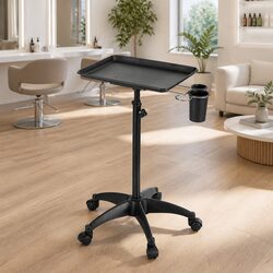 Black Salon Trolley Cart for Beauty Professionals