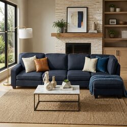 5-Seater Modular Sofa Chaise Set in Dark Grey