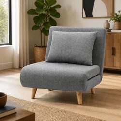 Grey Convertible Sofa Bed for Cozy Living Spaces