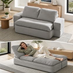 Cozy Convertible Folding Sofa Bed with Boneless Foam