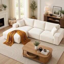 Durable 3-Seater Modular Sofa Bed for Daily Use